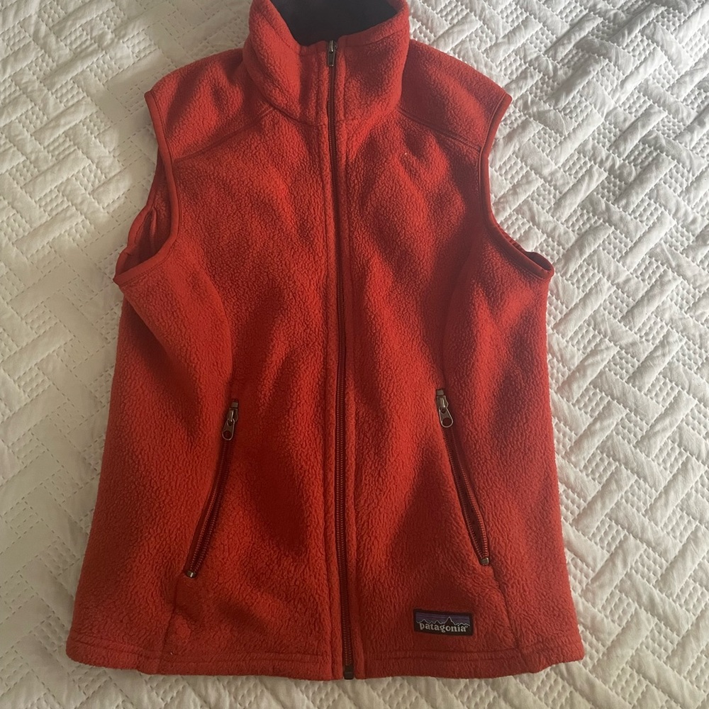 Orange Synchilla Patagonia Vest